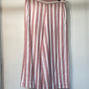Mandee Pink and White Striped Pants